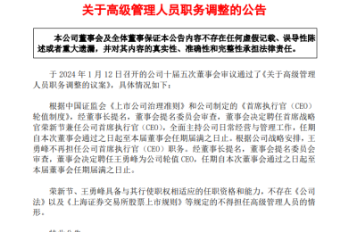 这家A股公司突然宣布 推行CEO轮值制度！老CEO投下反对票